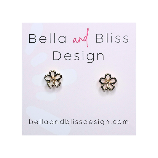 Flower // Mini Studs // Gold