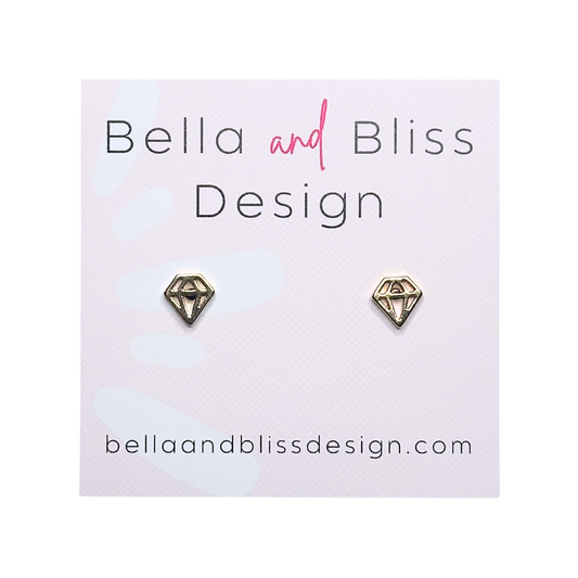 Diamond // Mini Studs // Gold