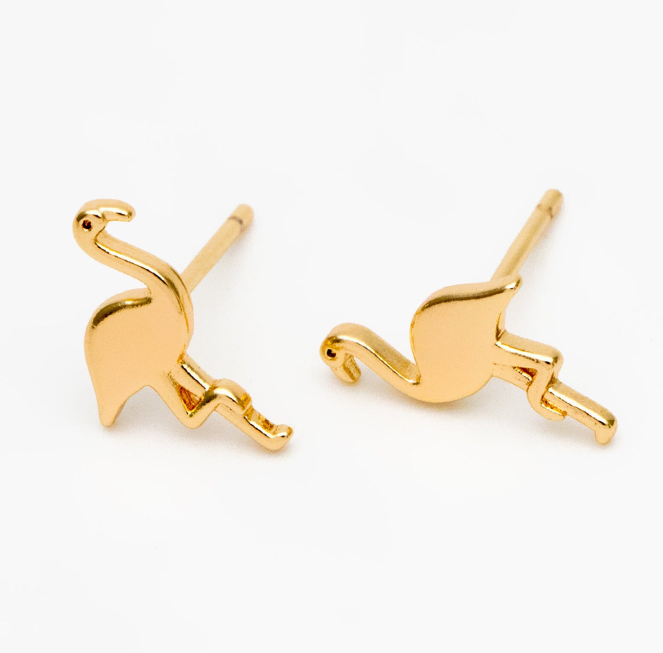 Flamingo // Mini Studs // Gold