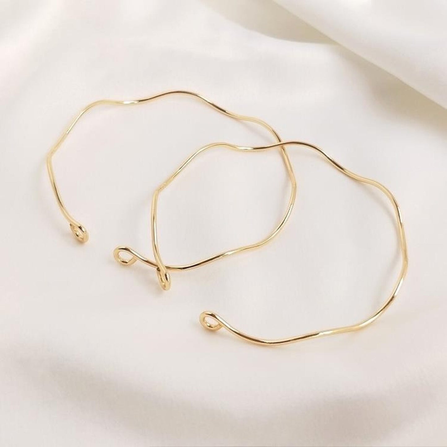 Golden Wave Minimalist Bracelet